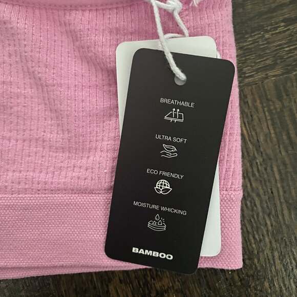 Bamboo Underwear Ribbed Bralette/Sports Bra - NWT - Picture 4 of 7